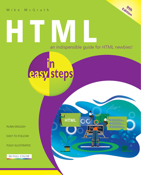 Cover image for book HTML in easy steps, 9th edition