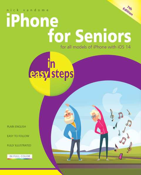 Cover image for book iPhone for Seniors in easy steps, 7th edition