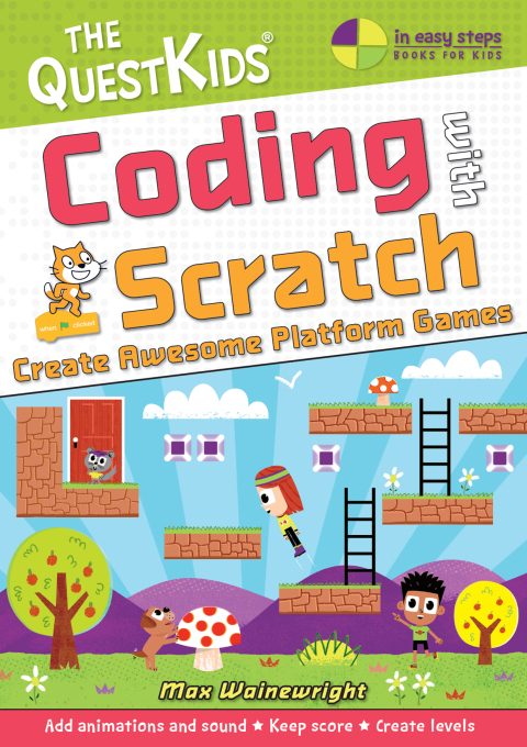 Cover image for book Coding with Scratch - Create Awesome Platform Games