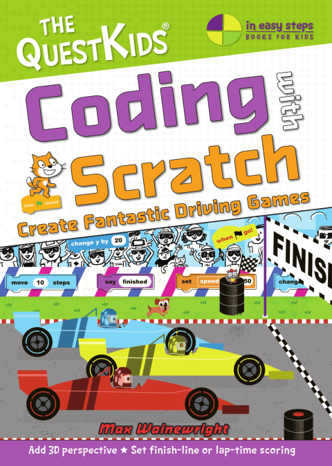 Cover image for book Coding with Scratch - Create Fantastic Driving Games