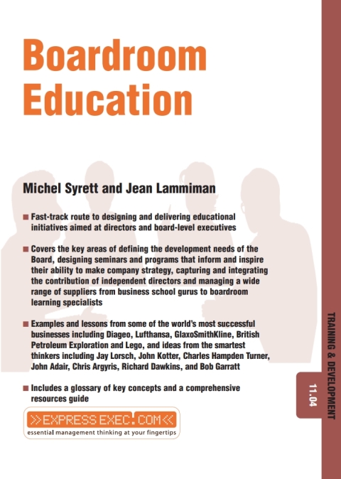 Cover image for book Boardroom Education: Training and Development 11.4
