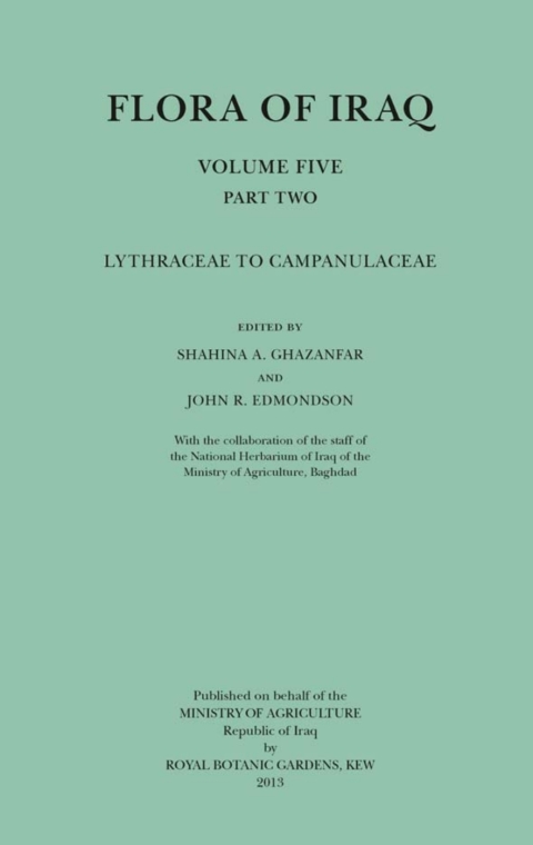 Cover image for book Flora of Iraq, Volume Five, Part Two