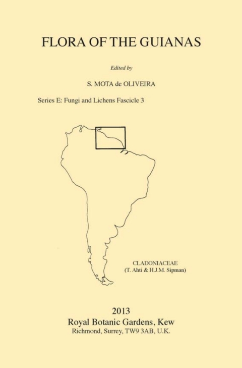 Cover image for book Flora of the Guianas Series E (Fungi and Lichens)