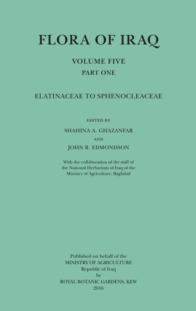 Flora of Iraq Volume Five Part One