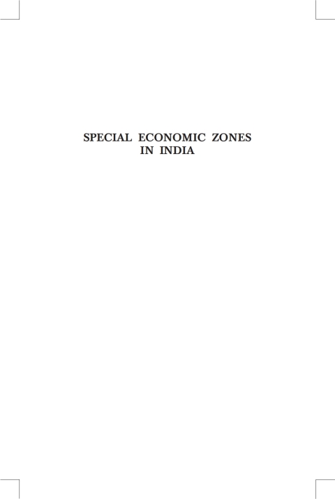 Cover image for book Special Economic Zones in India