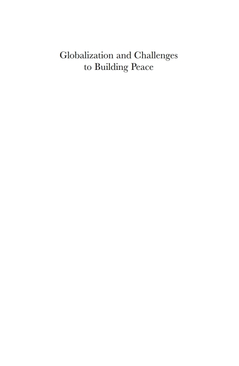 Cover image for book Globalization and Challenges to Building Peace