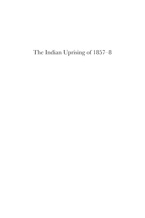 Cover image for book The Indian Uprising of 1857-8