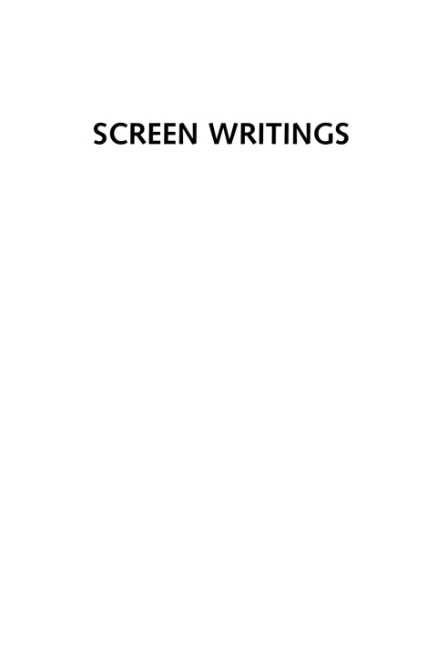 Cover image for book Screen Writings