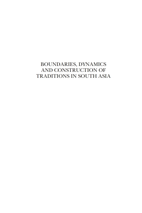 Cover image for book Boundaries, Dynamics and Construction of Traditions in South Asia