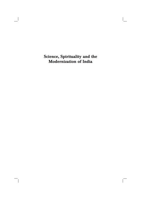 Cover image for book Science, Spirituality and the Modernization of India