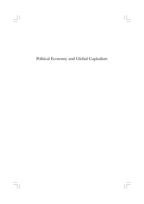 Cover image for book Political Economy and Global Capitalism