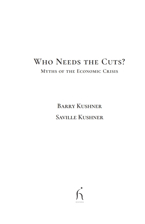 Cover image for book Who Needs the Cuts?