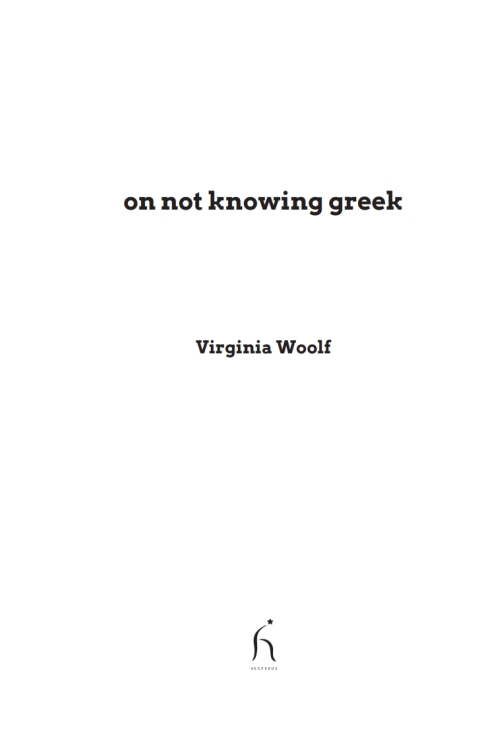Cover image for book On Not Knowing Greek