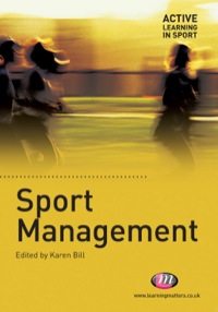 Cover image: Sport Management 1st edition 9781844452637