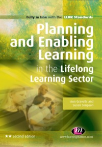 Cover image: Planning and Enabling Learning in the Lifelong Learning Sector 2nd edition 9781844457984