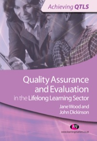 Cover image: Quality Assurance and Evaluation in the Lifelong Learning Sector 1st edition 9781844458363