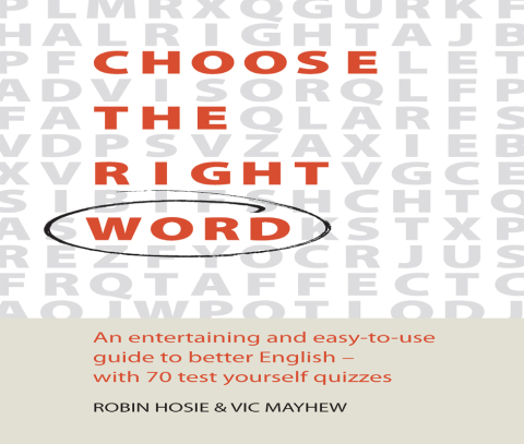 Cover image for book Choose The Right Word