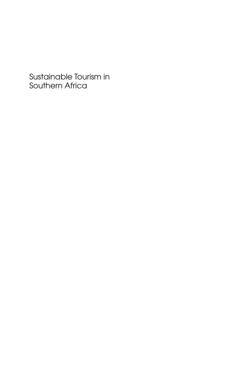 Cover image for book Sustainable Tourism in Southern Africa