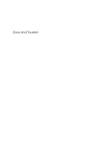 Cover image: Zoos and Tourism 1st edition 9781845411633