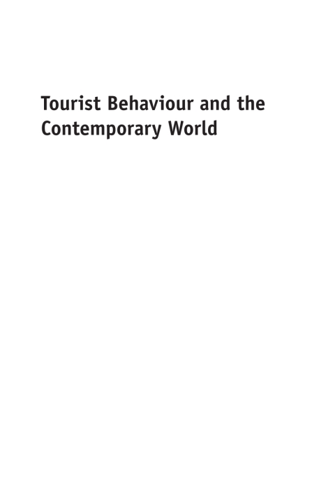 Cover image for book Tourist Behaviour and the Contemporary World