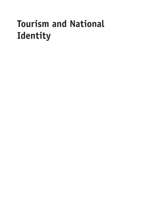 Cover image for book Tourism and National Identity
