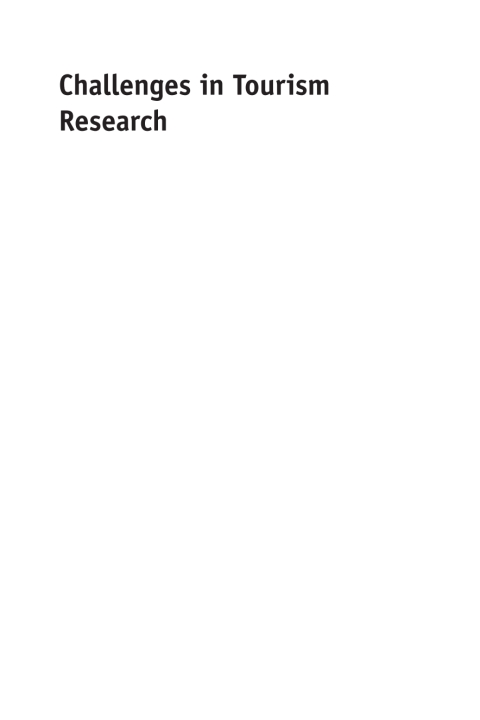 Cover image for book Challenges in Tourism Research