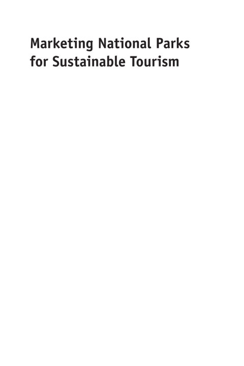 Cover image for book Marketing National Parks for Sustainable Tourism