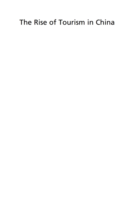 The Rise of Tourism in China 