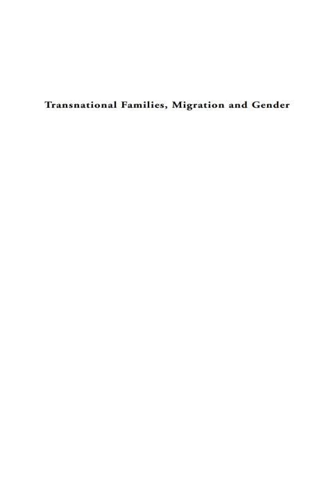 Cover image for book Transnational Families, Migration and Gender