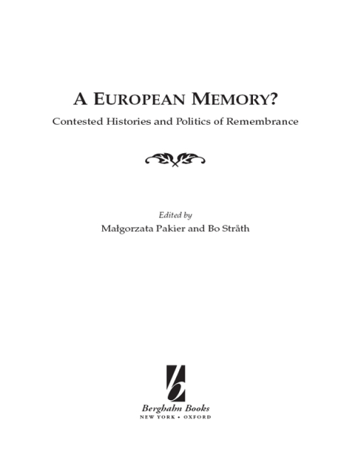 Cover image for book A European Memory?
