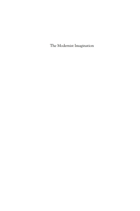 Cover image for book The Modernist Imagination