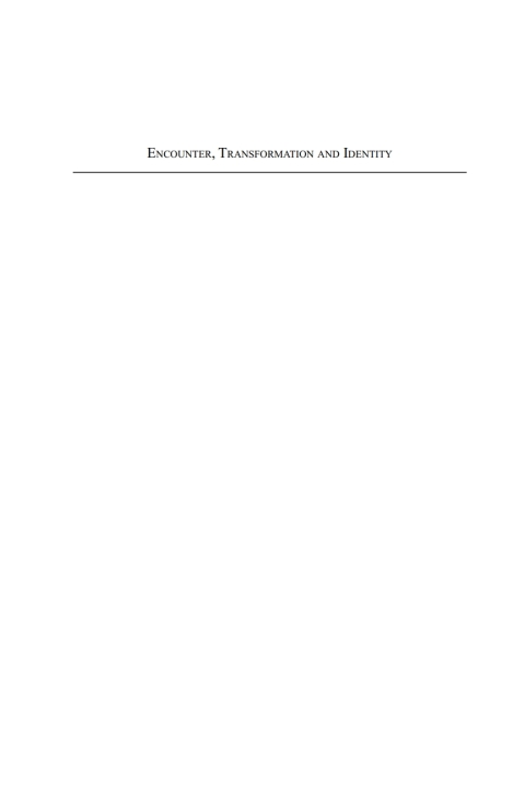 Cover image for book Encounter, Transformation, and Identity