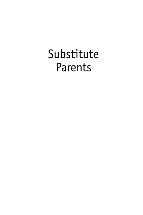 Cover image for book Substitute Parents