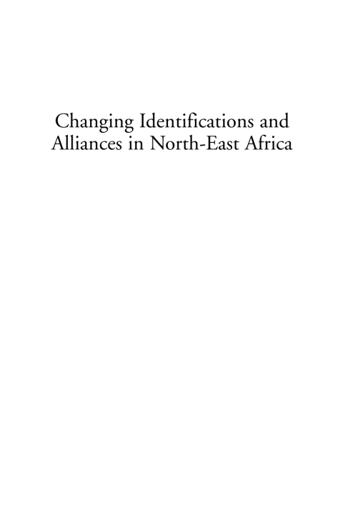 Cover image for book Changing Identifications and Alliances in North-east Africa
