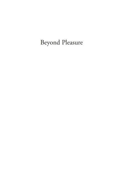 Cover image for book Beyond Pleasure