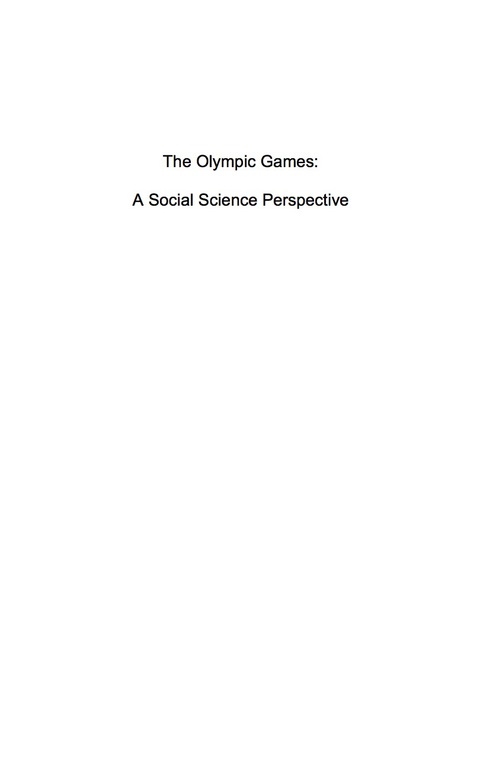Cover image for book The Olympic Games