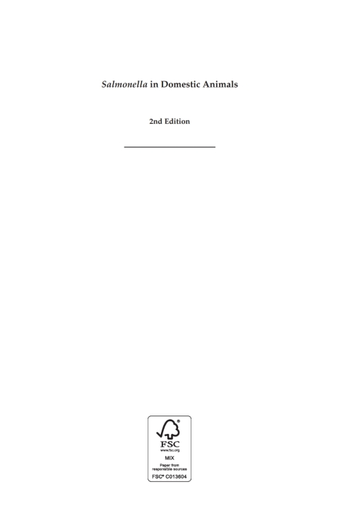 Cover image for book Salmonella in Domestic Animals