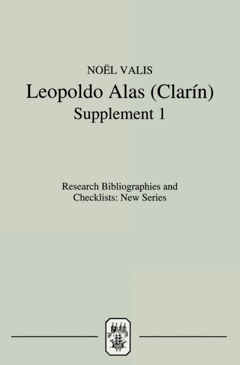 Cover image for book Leopoldo Alas [Clarín]