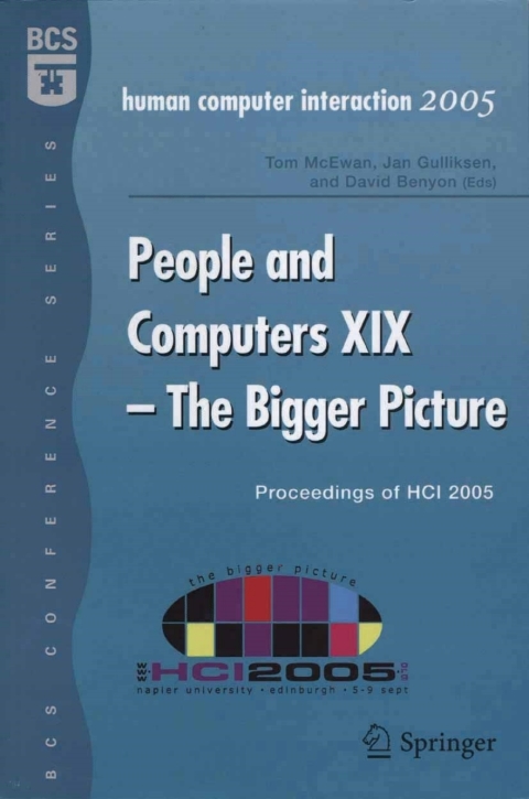 Cover image for book People and Computers XIX - The Bigger Picture