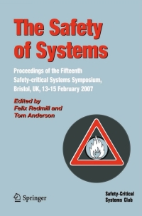 Cover image: The Safety of Systems 1st edition 9781846288050