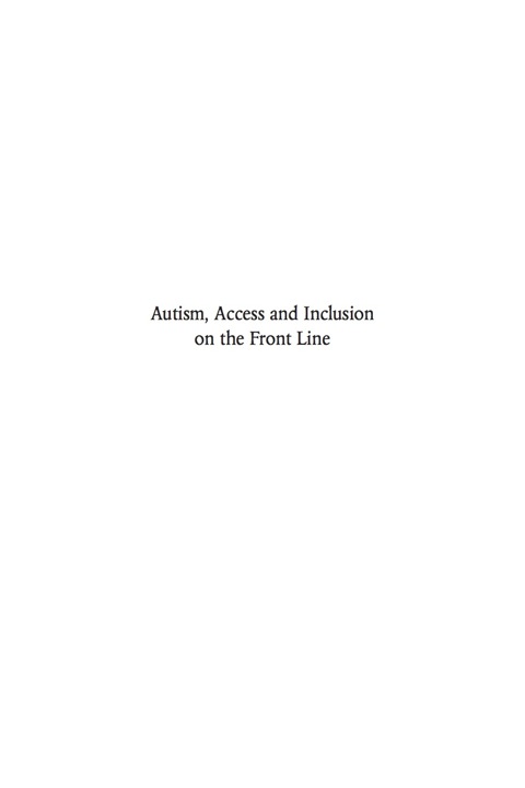 Cover image for book Autism, Access and Inclusion on the Front Line