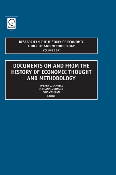 Cover image for book Documents on and from the History of Economic Thought and Methodology