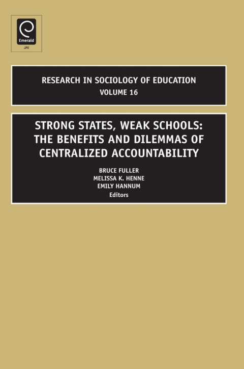 Cover image for book Strong States, Weak Schools