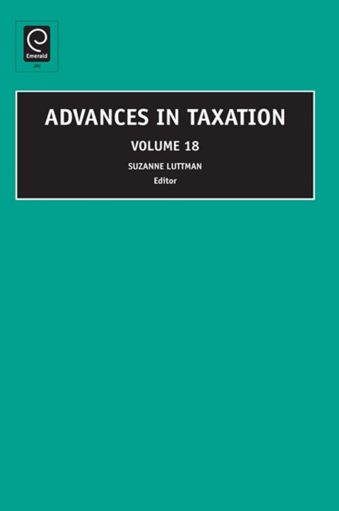 Cover image for book Advances in Taxation