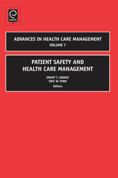 Cover image for book Patient Safety and Health Care Management