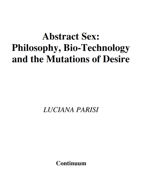 Cover image for book Abstract Sex