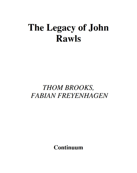 Cover image for book The Legacy of John Rawls