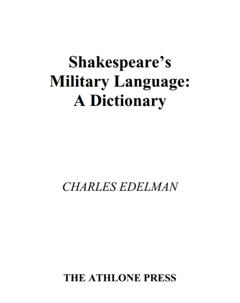 Cover image for book Shakespeare's Military Language