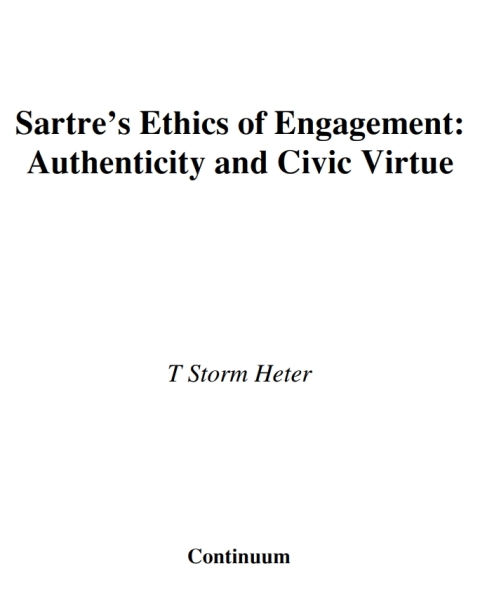 Cover image for book Sartre's Ethics of Engagement