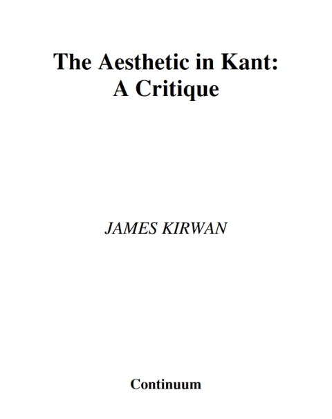 Cover image for book The Aesthetic in Kant